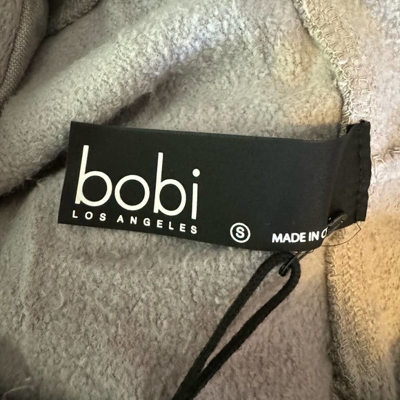 Bobi Gray Lead Rib Mix Zip Jacket NWT Size Small - Picture 8 of 9